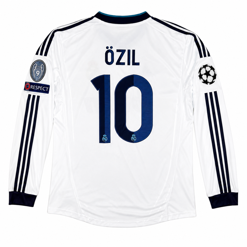 Mesut Özil #10 Real Madrid 2012/13 Home Long Sleeve Jersey