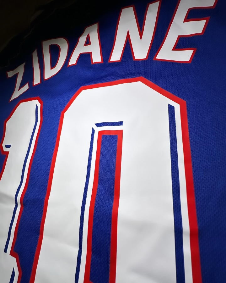 1998 France Zidane #10 Home Jersey – World Cup Edition