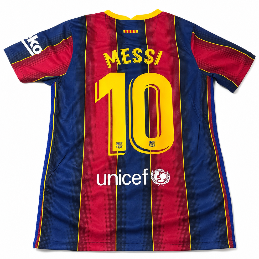 FC Barcelona 2020–21 Home Jersey – Lionel Messi #10 | Classic Blaugrana Football Shirt