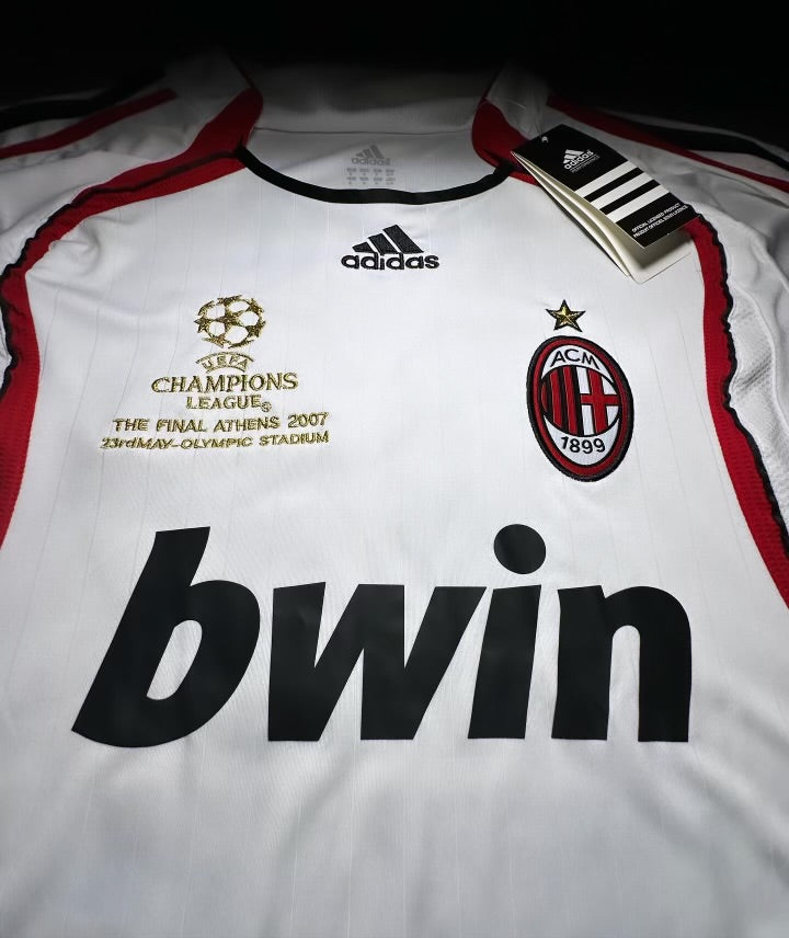 AC Milan 2006/07 Kaká #22 Champions League Final Long Sleeve Jersey – White