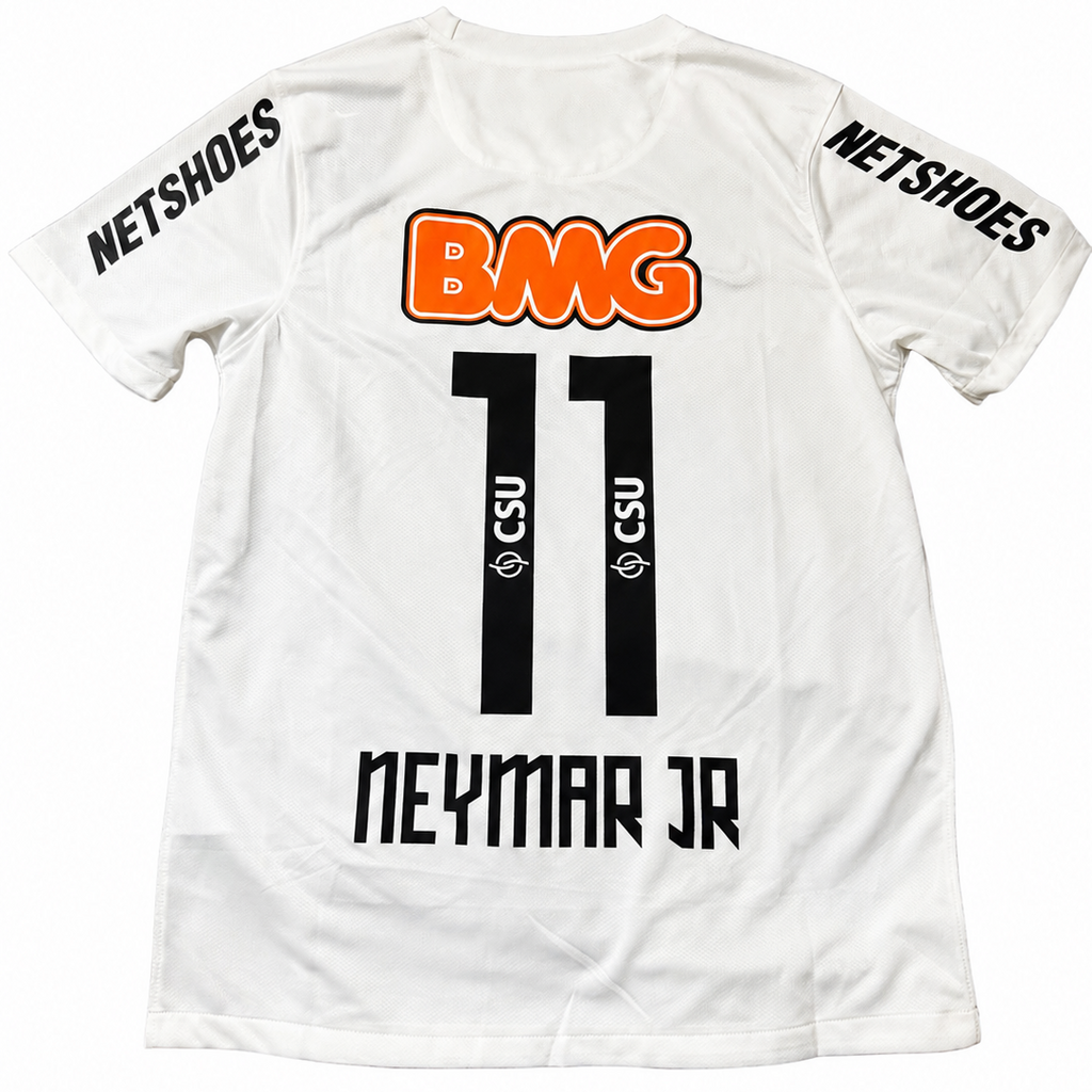 Santos FC Neymar Jr. #11 Home Jersey – Classic White Football Shirt | Retro Santos Kit
