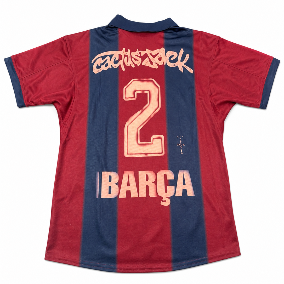 FC Barcelona x Cactus Jack Inspired Retro Home Jersey – Limited Edition