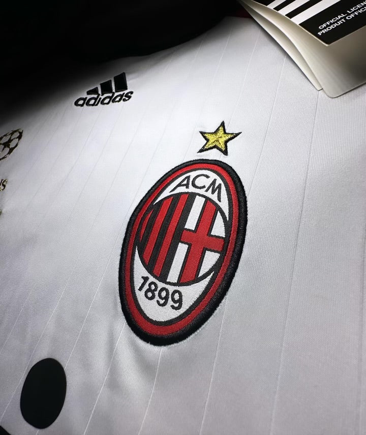 AC Milan 2006/07 Kaká #22 Champions League Final Long Sleeve Jersey – White