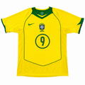 Brazil Ronaldo #9 2004/05 Home Jersey – Yellow & Green