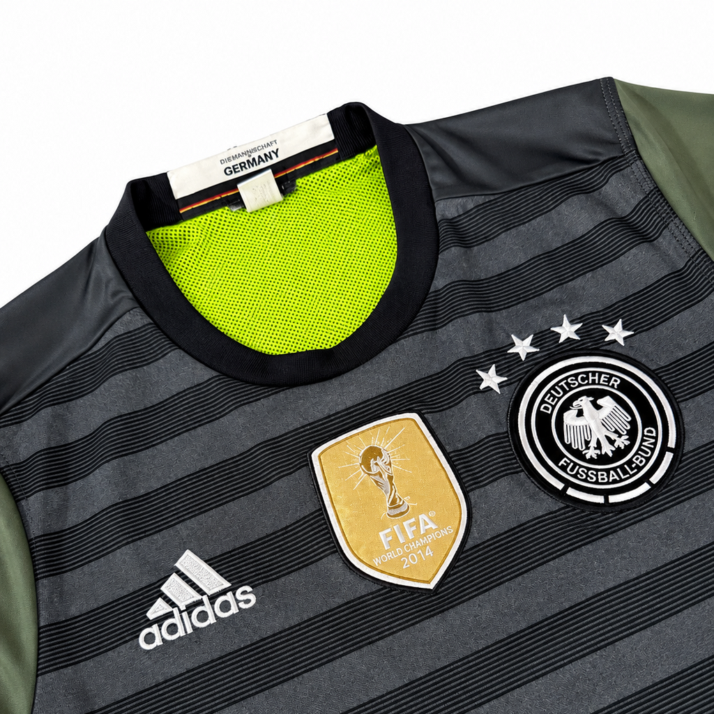 Germany 2016 Away Jersey – Dark Grey & Olive Green Retro Edition