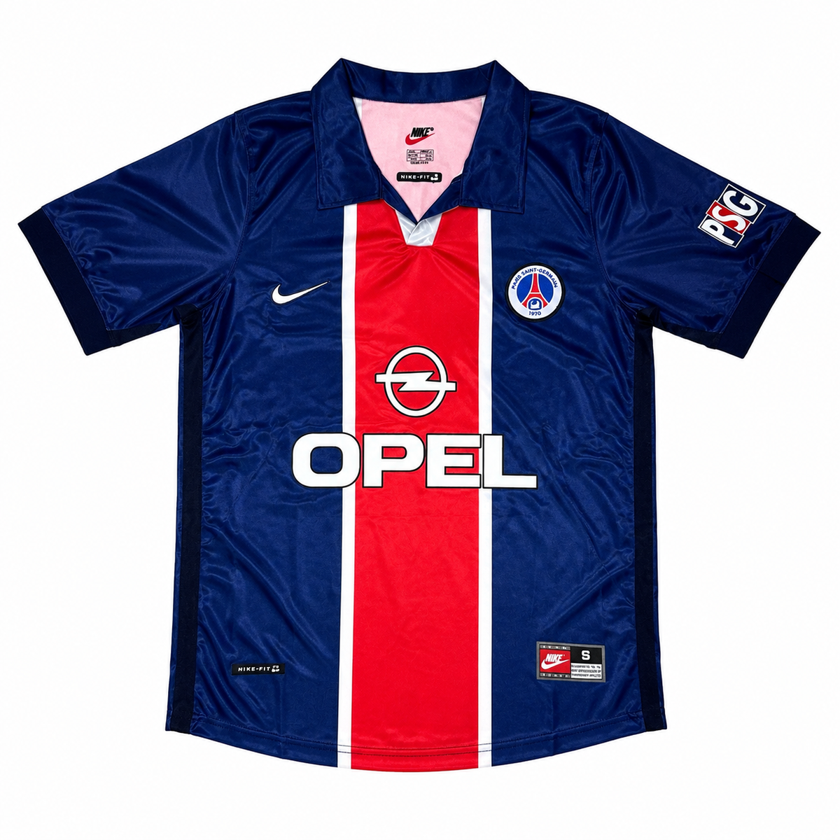 Jay-Jay Okocha #10 PSG Retro Home Jersey – Navy/Red