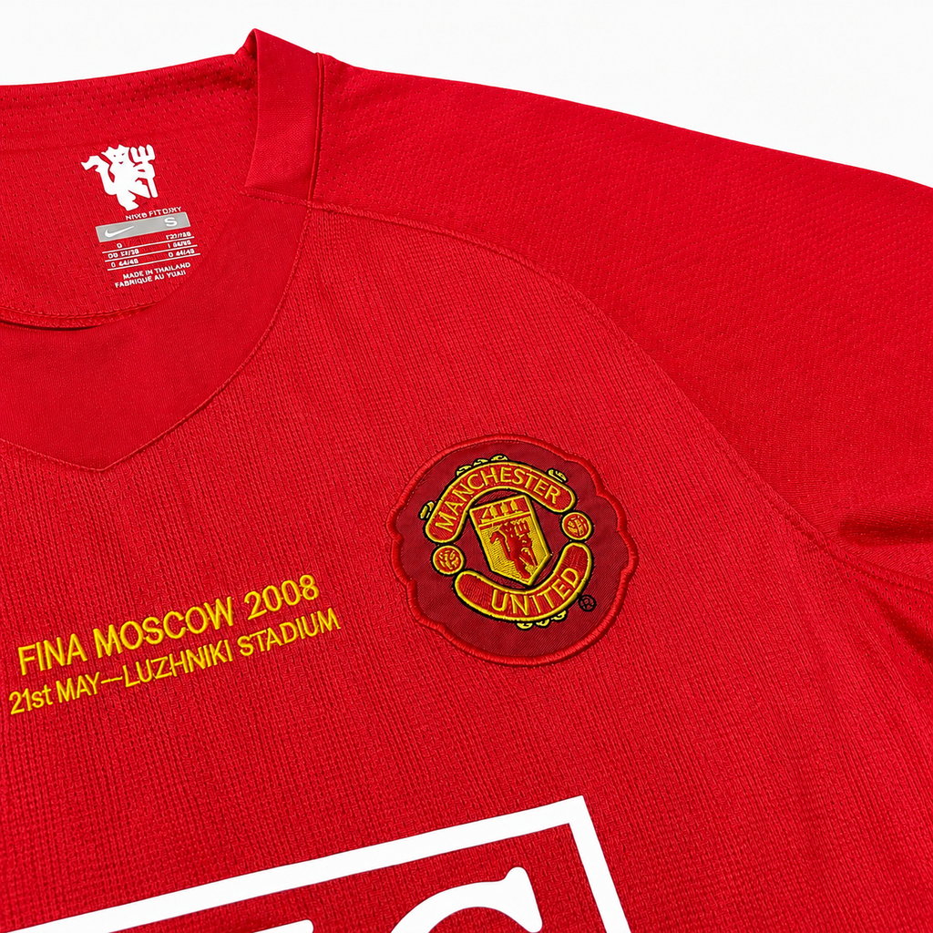 Manchester United Cristiano Ronaldo #7 2008 Champions League Final Jersey – Moscow Final Edition | Retro Red Devils Shirt