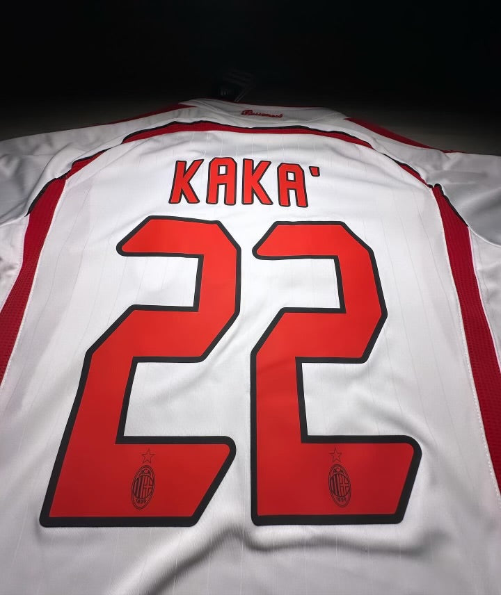 AC Milan 2006/07 Kaká #22 Champions League Final Long Sleeve Jersey – White