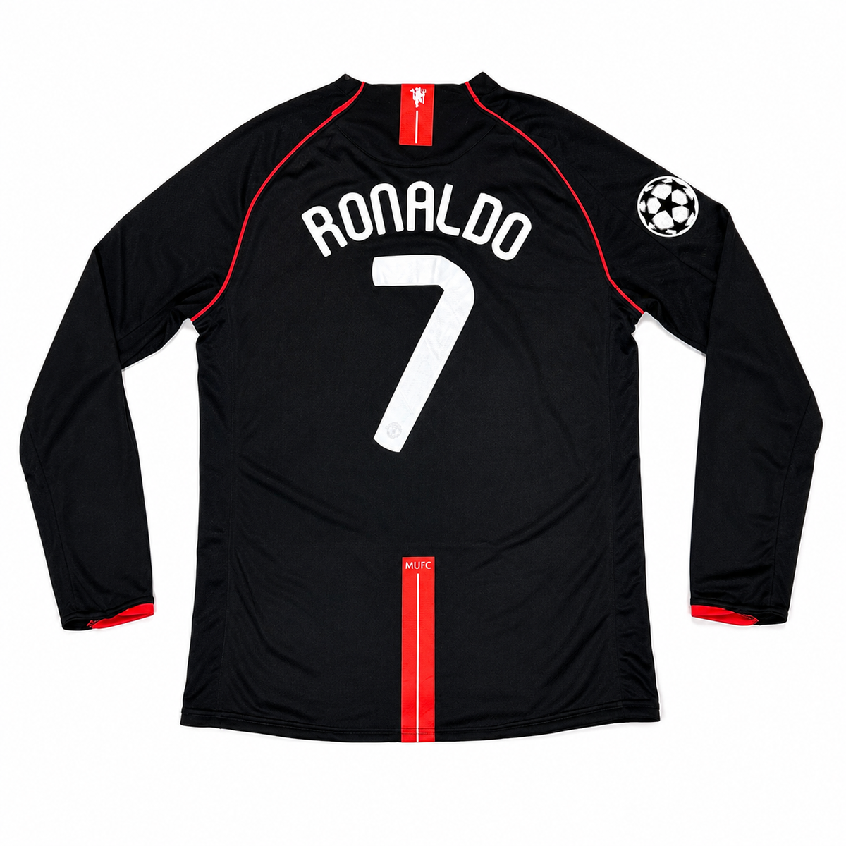 Manchester United Ronaldo #7 2007/08 Away Long Sleeve Jersey – Black