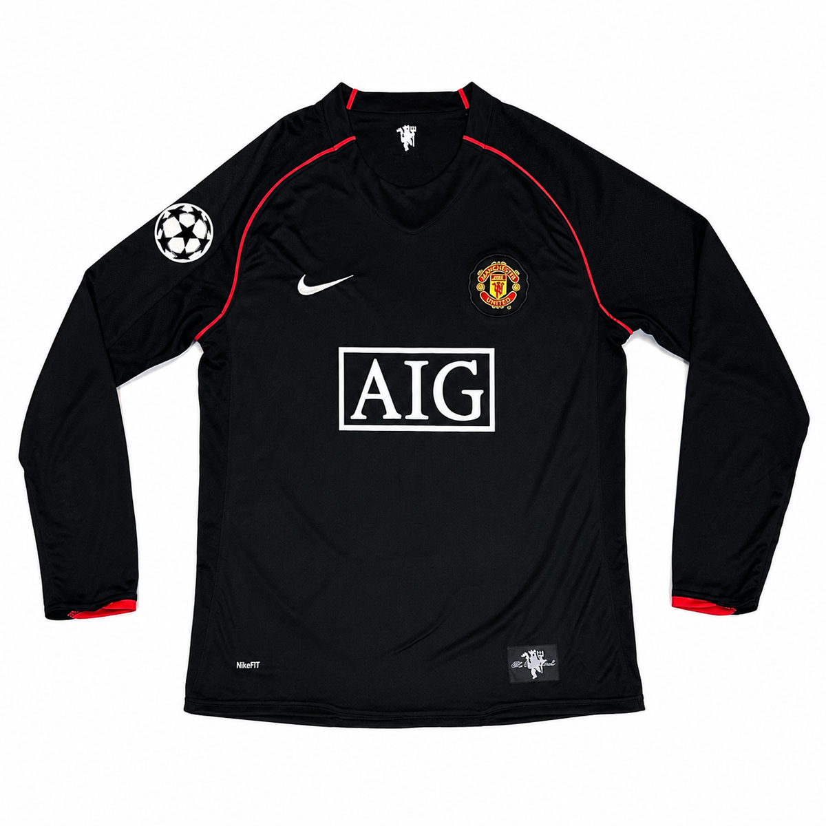 Manchester United Ronaldo #7 2007/08 Away Long Sleeve Jersey – Black