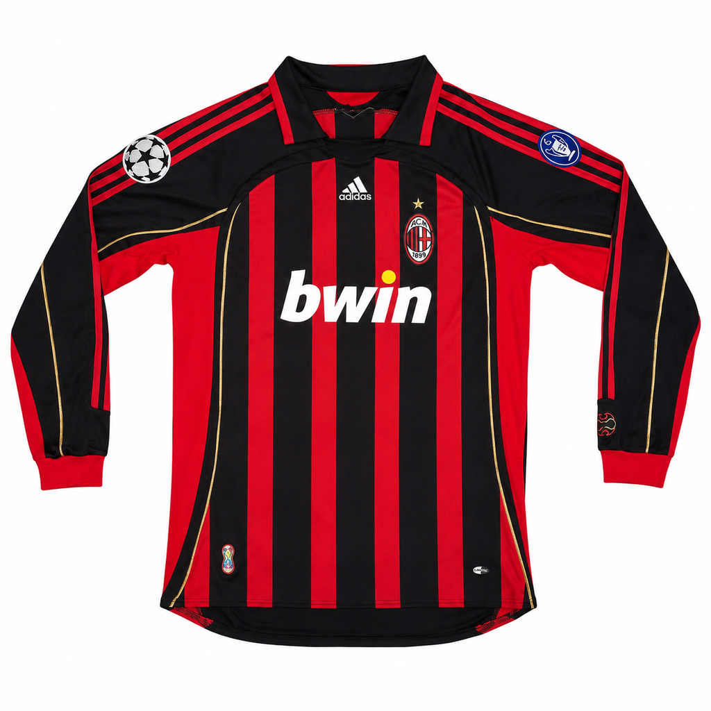 AC Milan 2006/07 Kaká #22 Champions League Long Sleeve Jersey