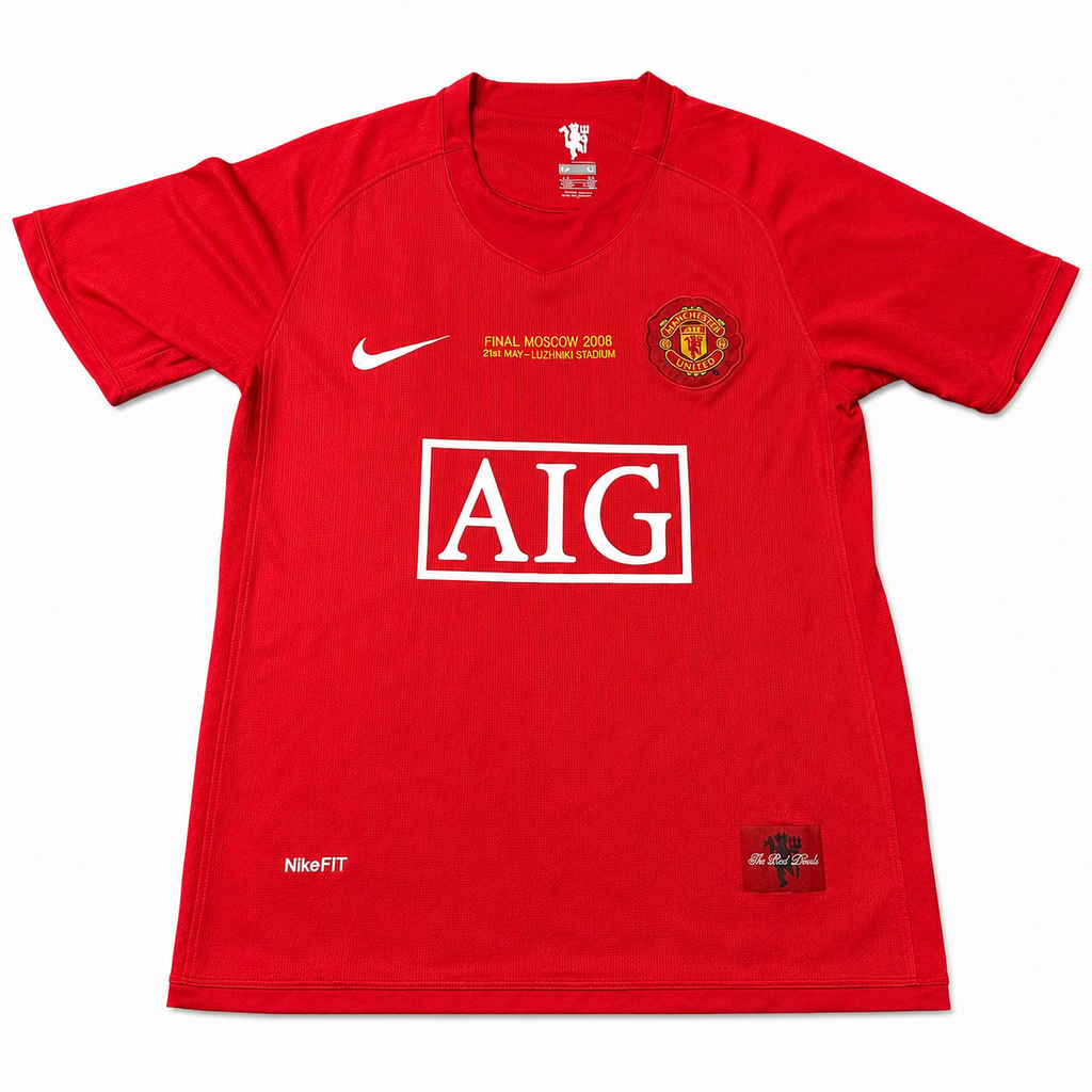 Manchester United Cristiano Ronaldo #7 2008 Champions League Final Jersey – Moscow Final Edition | Retro Red Devils Shirt