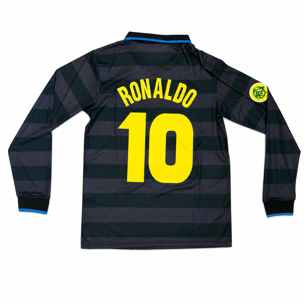 Ronaldo Inter Milan 1997/98 Away Long Sleeve Jersey – #10