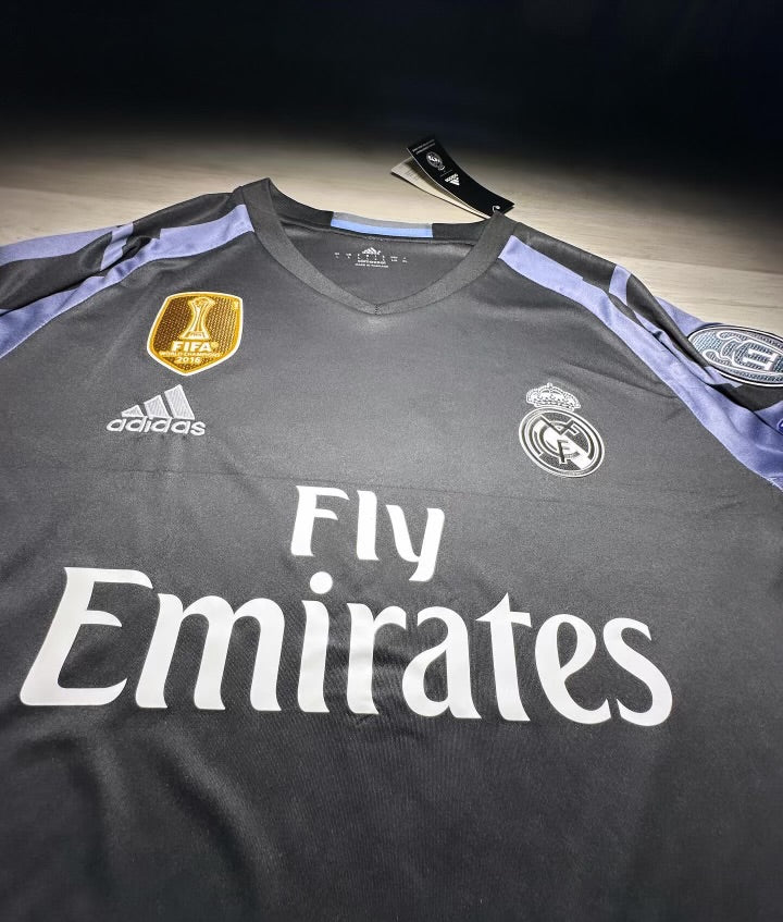 Real Madrid 2016/17 Ronaldo #7 Black Long Sleeve Jersey