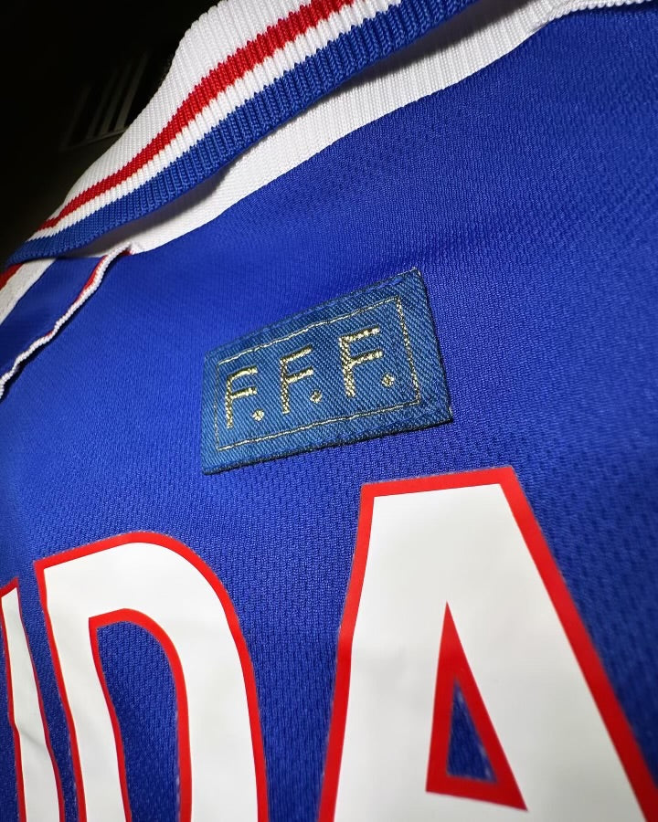 1998 France Zidane #10 Home Jersey – World Cup Edition