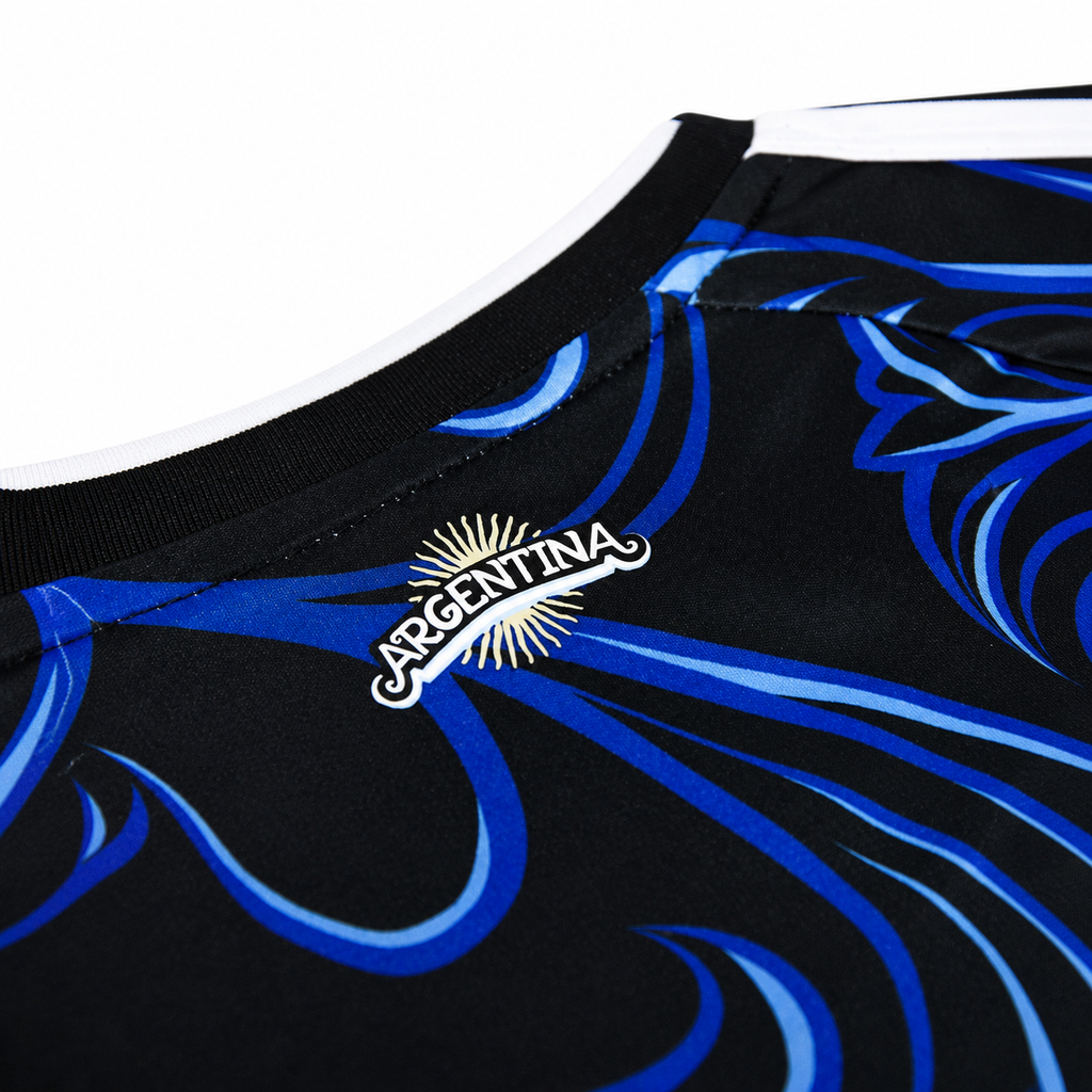 Argentina Away Heritage Cropped Soccer Top
