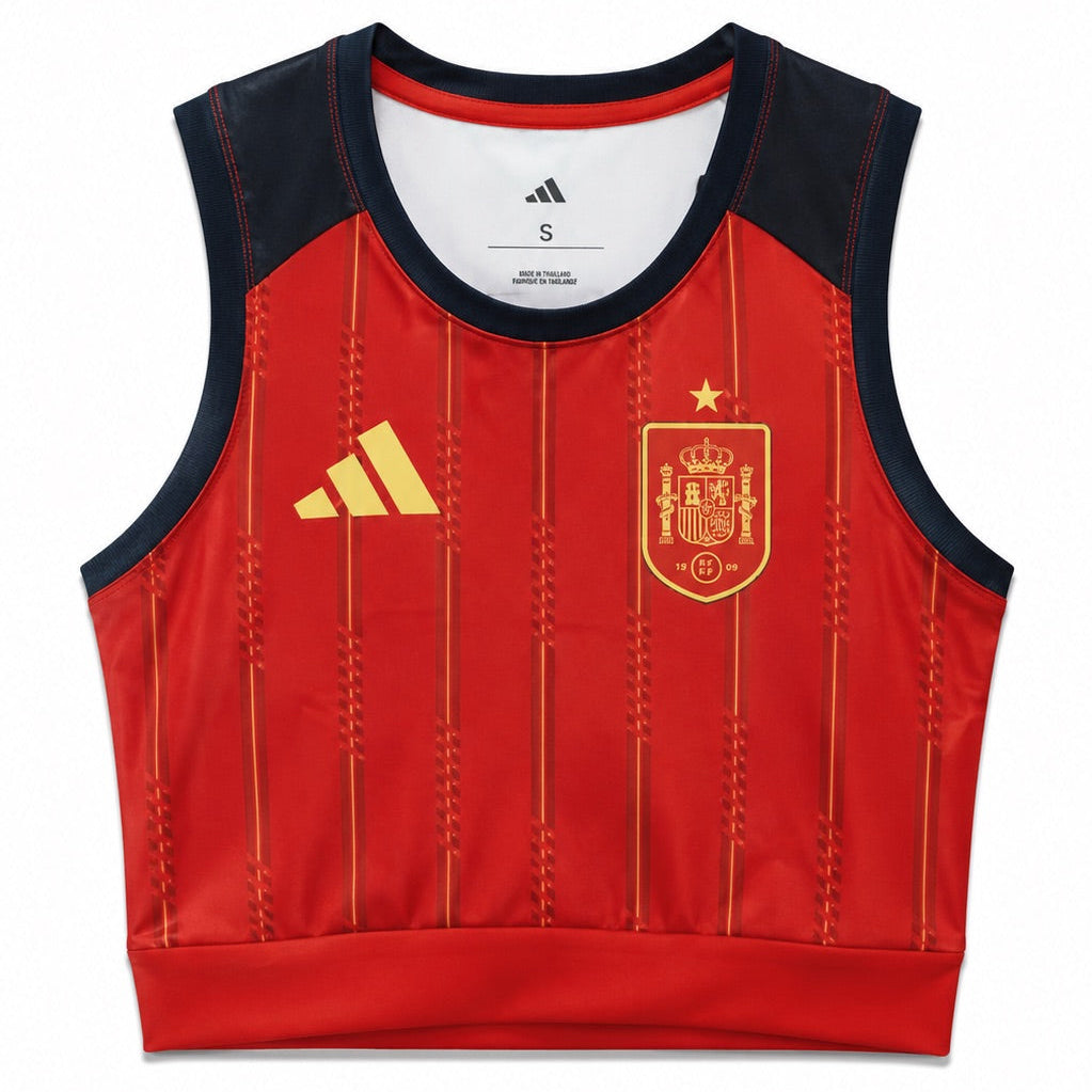 Spain World Cup Crop Tank