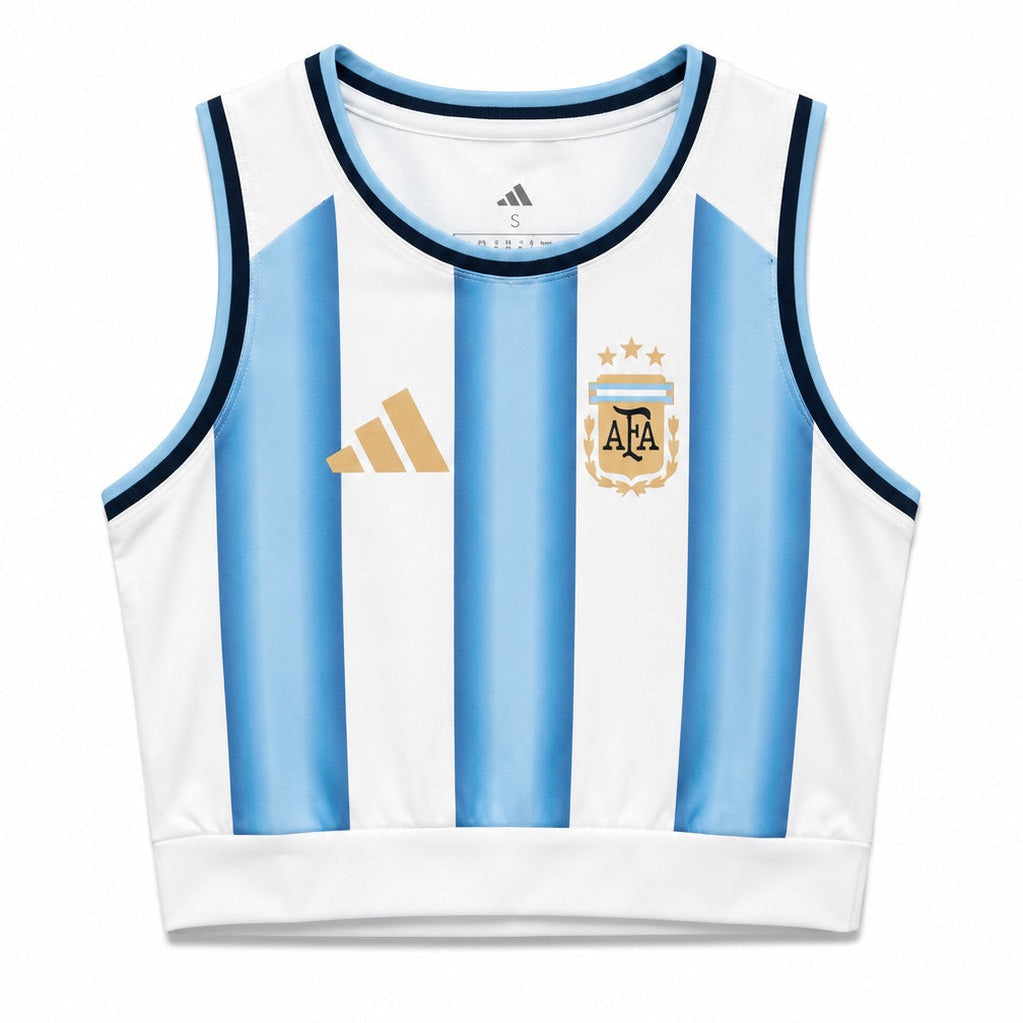 Argentina World Cup Crop Tank