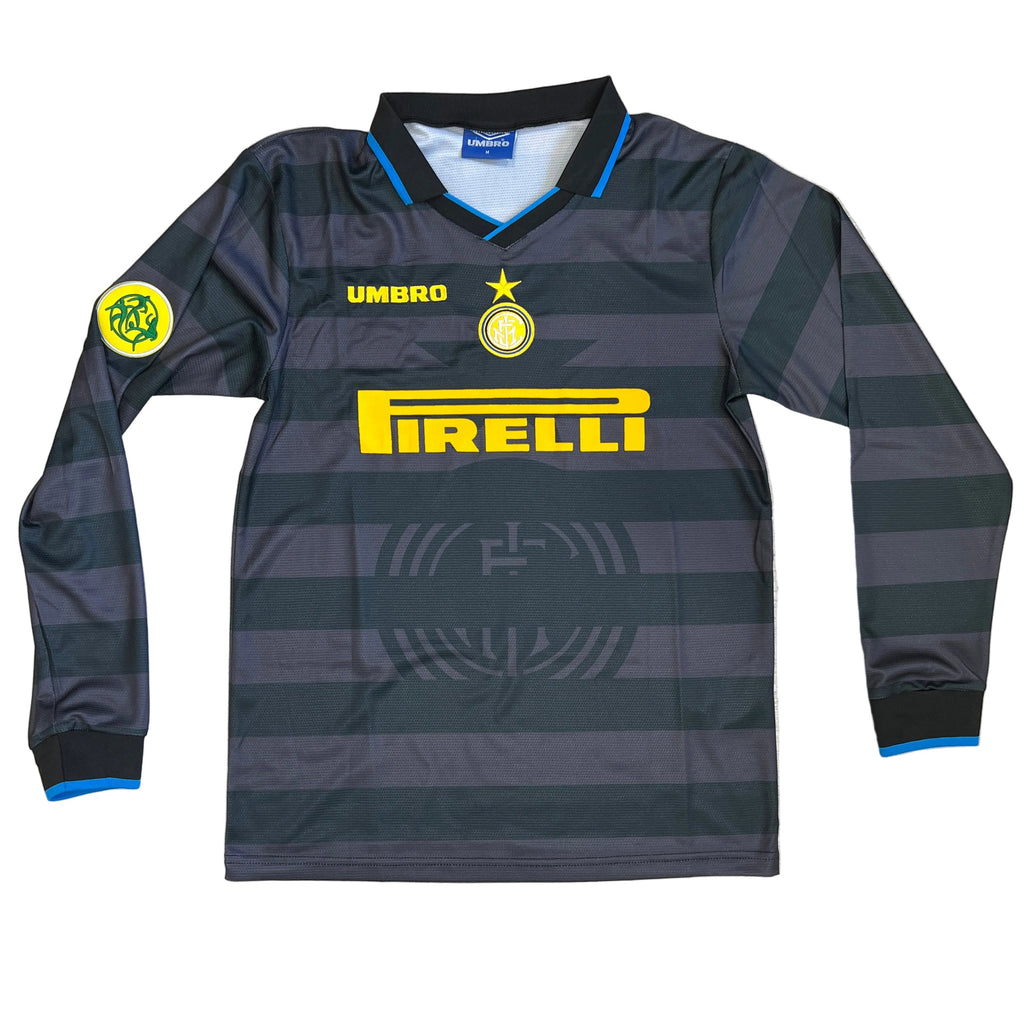 Ronaldo Inter Milan 1997/98 Away Long Sleeve Jersey – #10