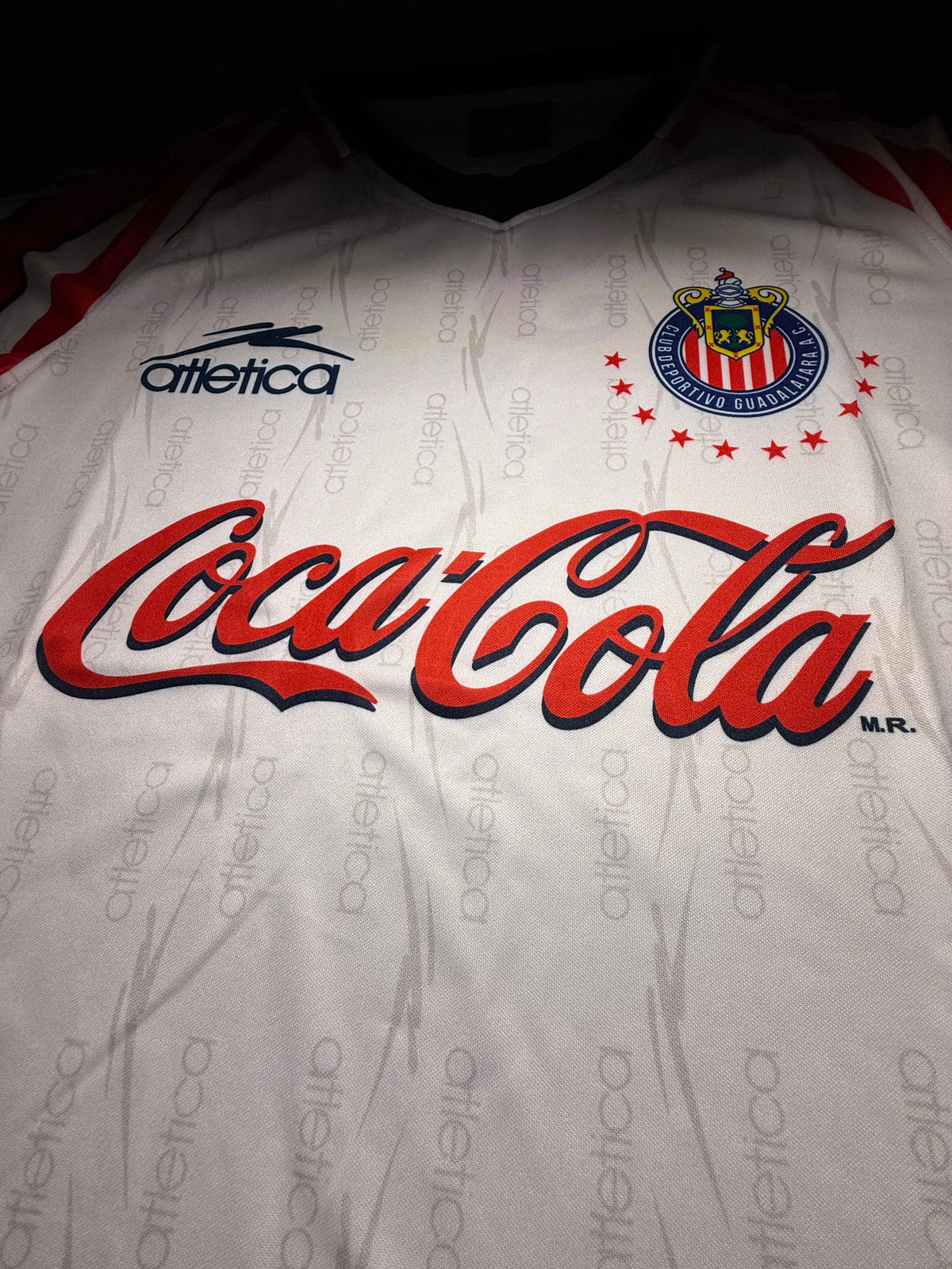 Chivas Guadalajara Retro Atlética Coca-Cola Jersey – White