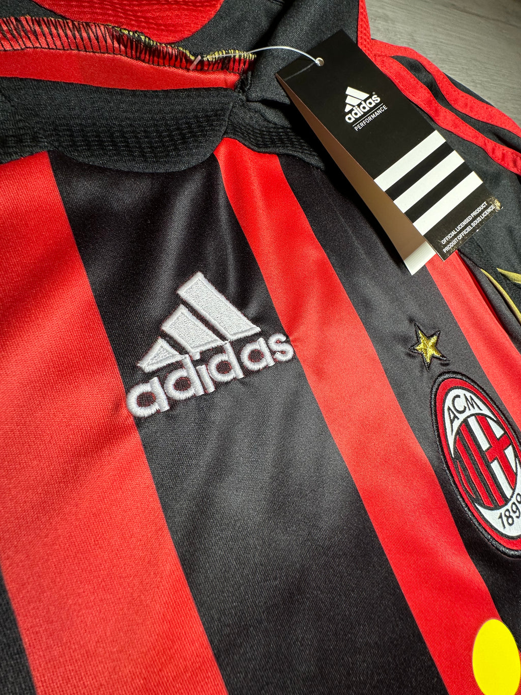 AC Milan Kaká #22 2006/07 Champions League Home Jersey – Red & Black