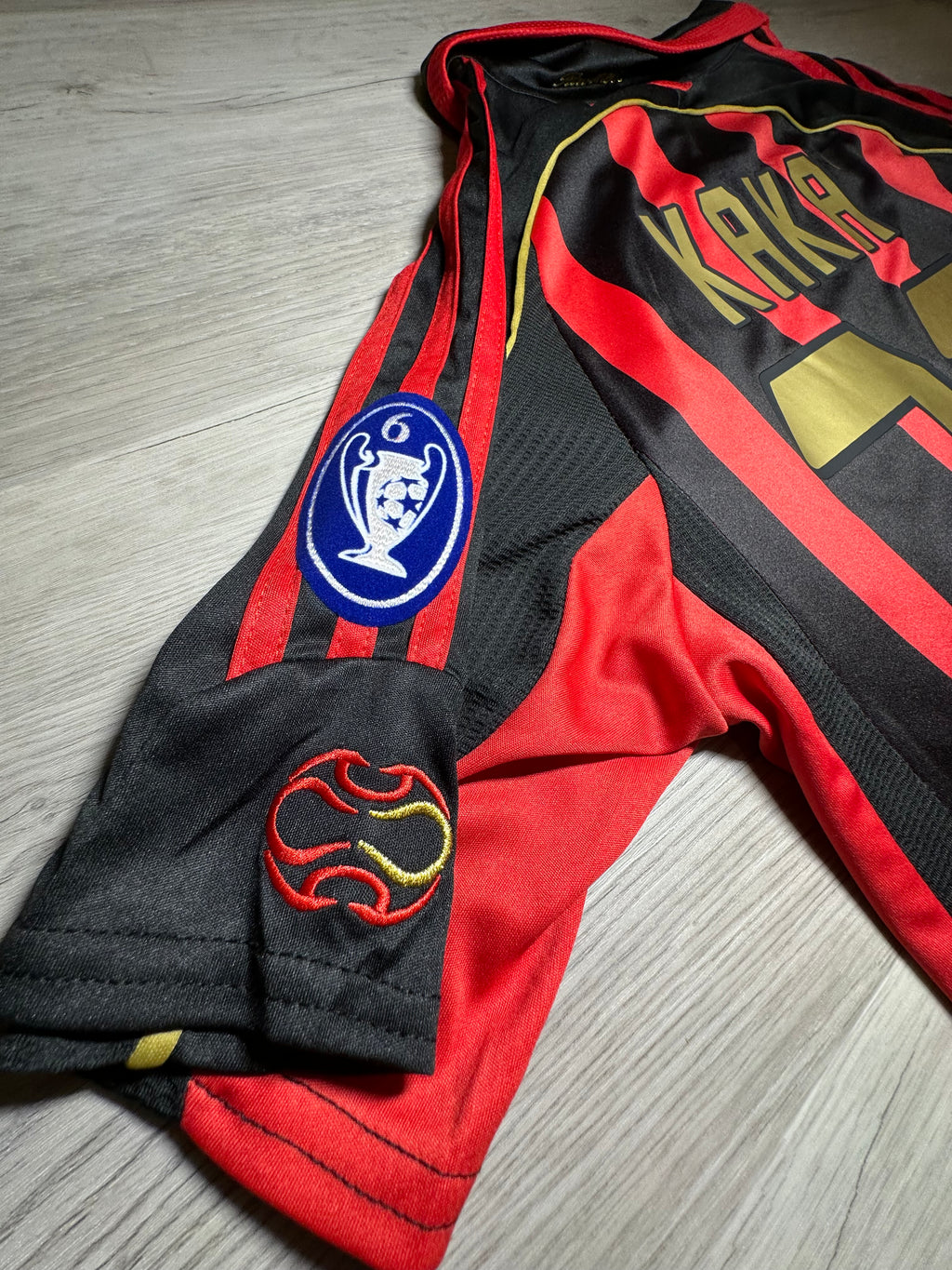 AC Milan Kaká #22 2006/07 Champions League Home Jersey – Red & Black