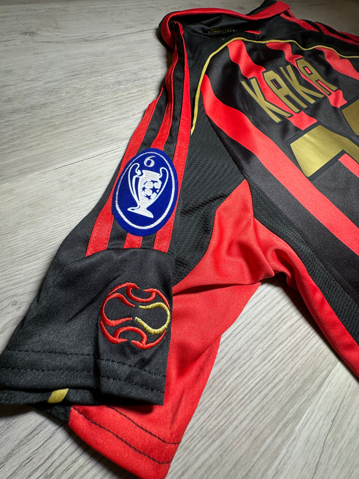 AC Milan Kaká #22 2006/07 Champions League Home Jersey – Red & Black
