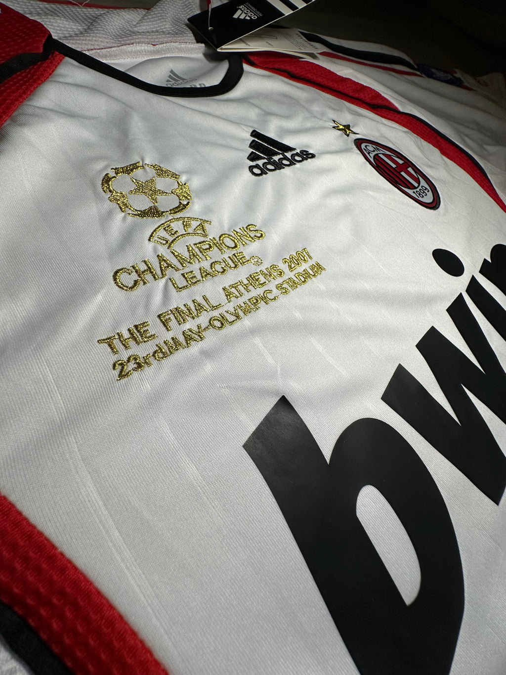 AC Milan Kaká #22 2007 Champions League Final Away Jersey – White