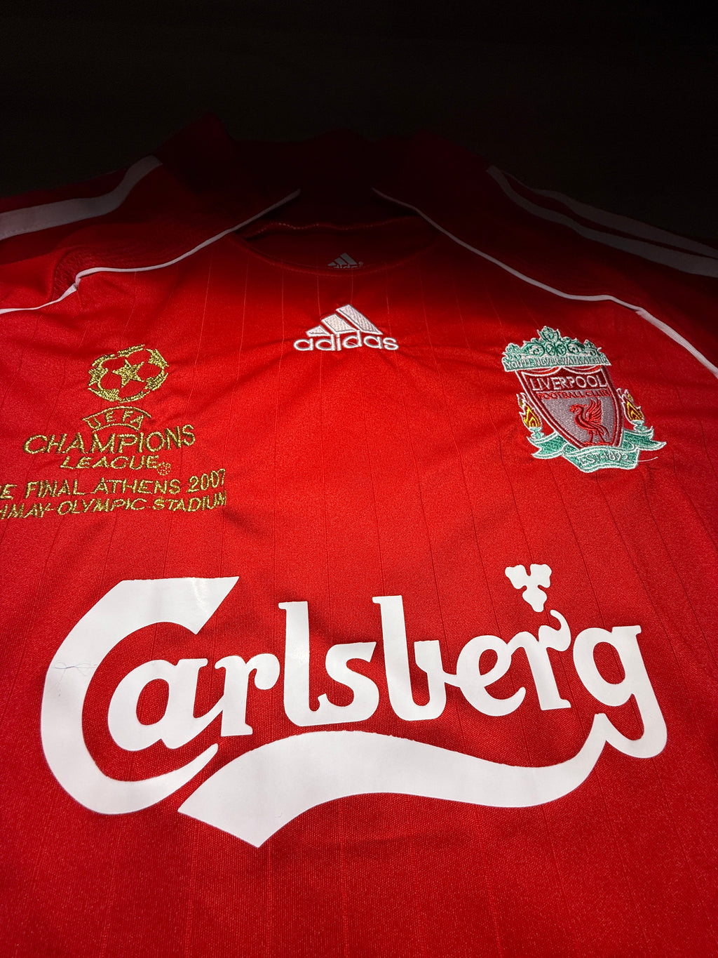 2007 Liverpool Fernando Torres #9 Champions League Final Retro Jersey – Red