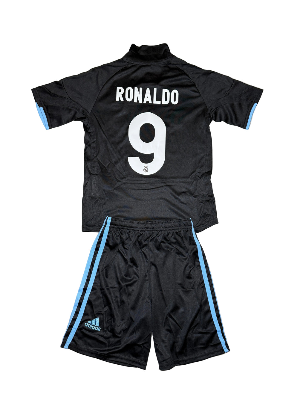 Real Madrid Cristiano Ronaldo #9 2009/10 Away Full Kit – Black