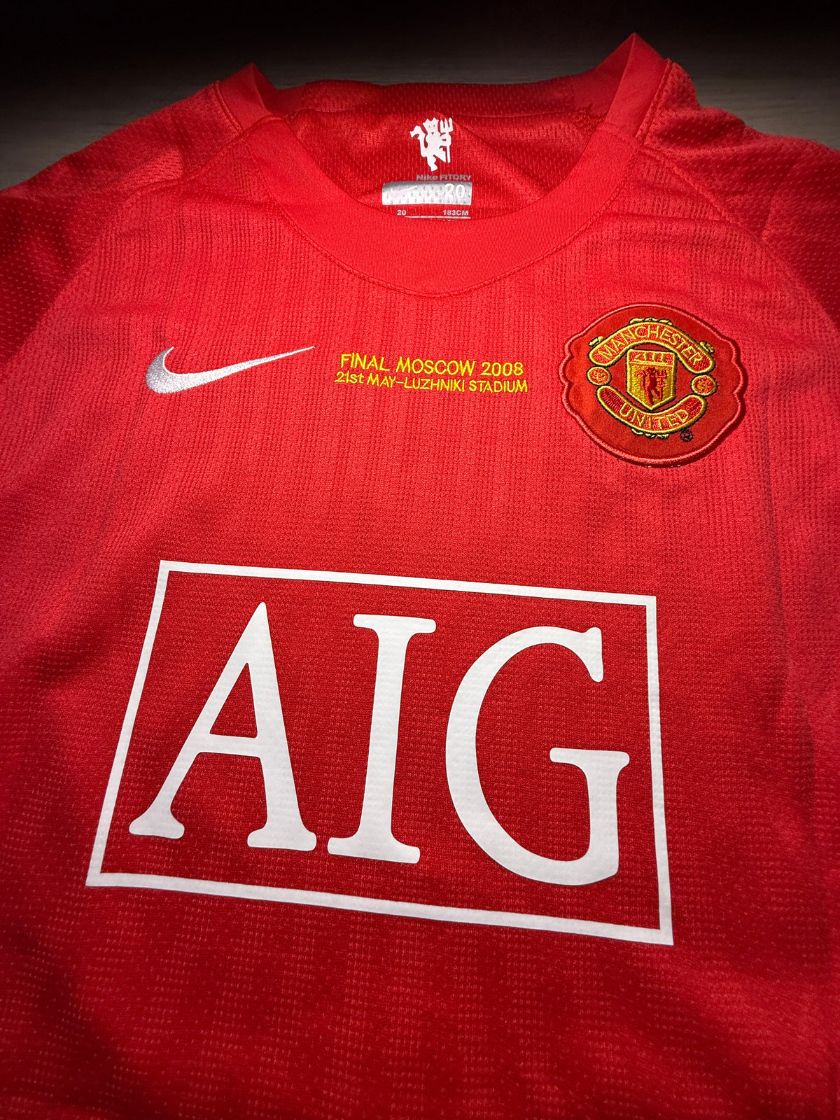 Manchester United Cristiano Ronaldo #7 2008 Champions League Final Full Kit – Moscow Edition