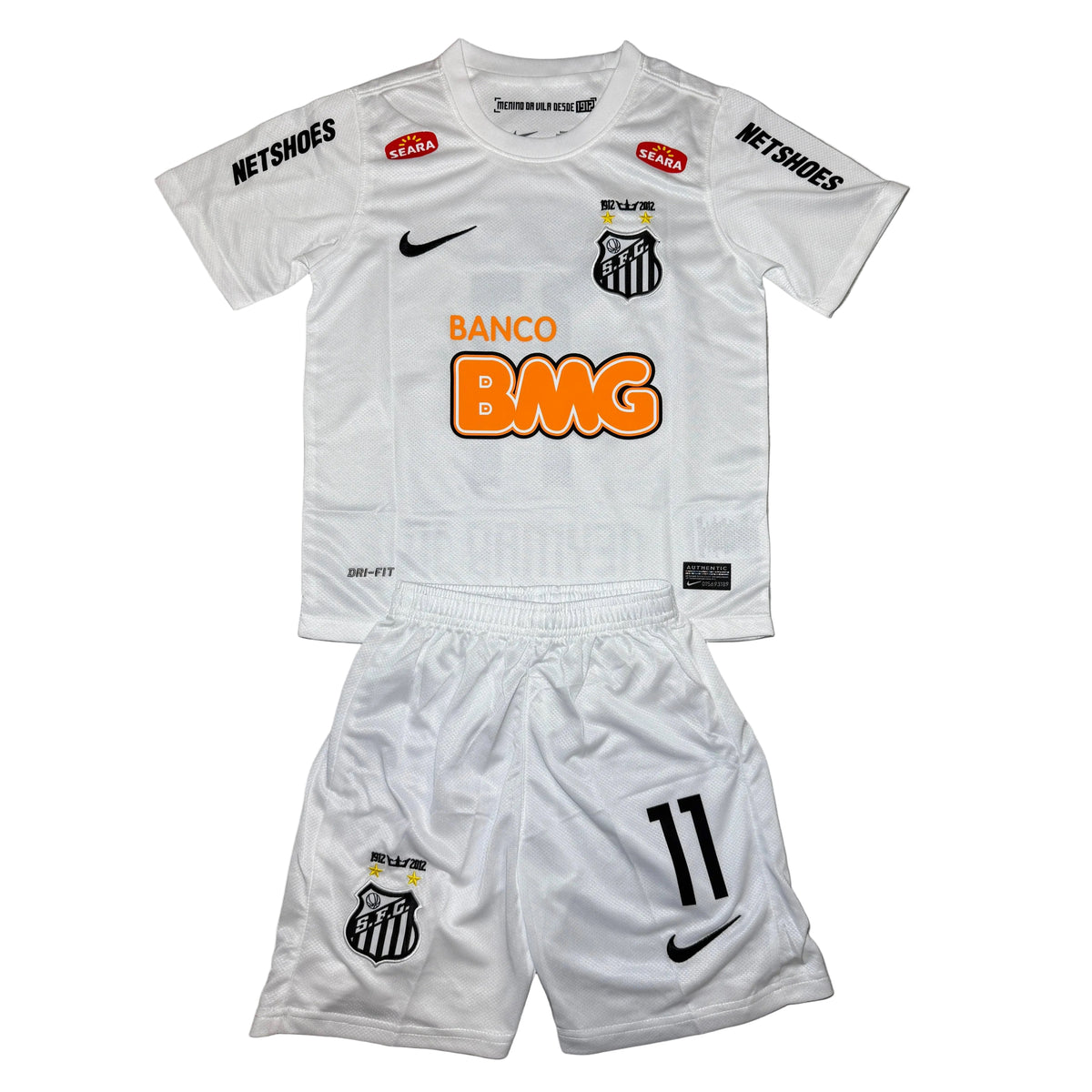 Santos FC Neymar Jr. #11 Home Jersey – Classic White Football Shirt | Retro Santos Kit
