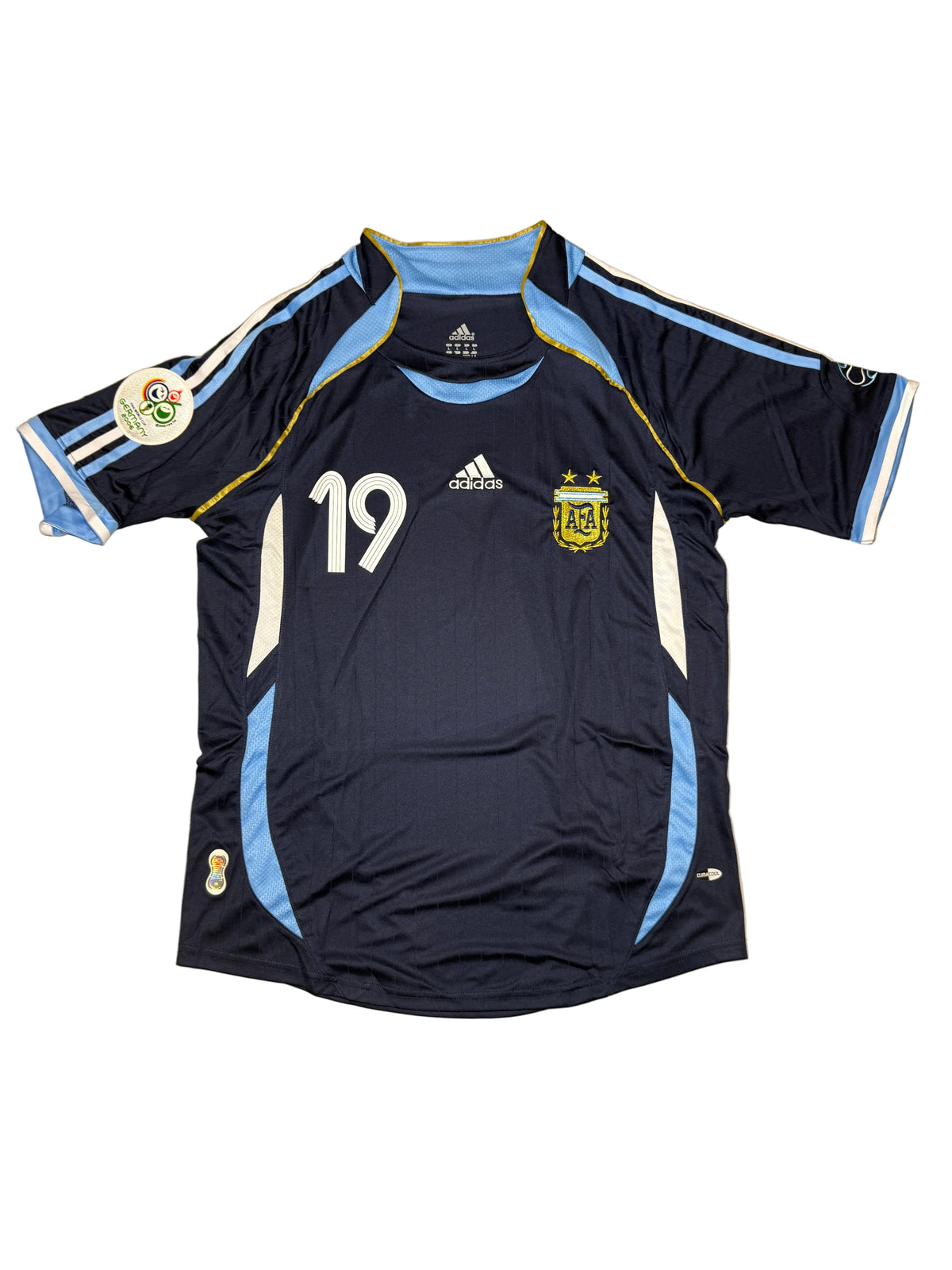 Argentina Lionel Messi #19 2006 World Cup Away Jersey – Retro Edition