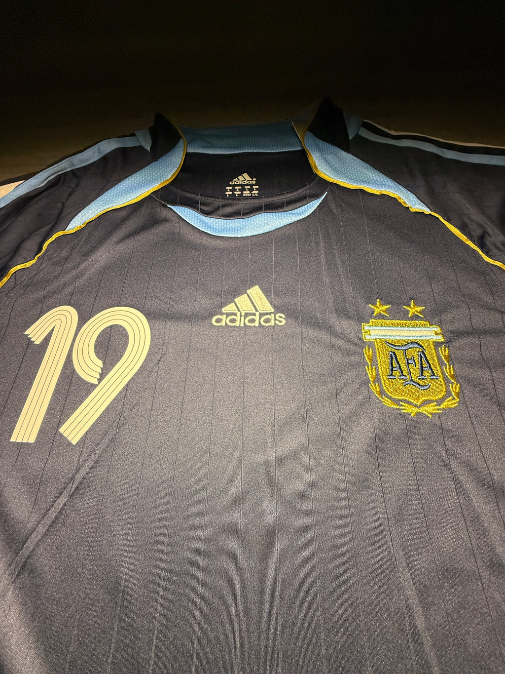 Argentina Lionel Messi #19 2006 World Cup Away Jersey – Retro Edition