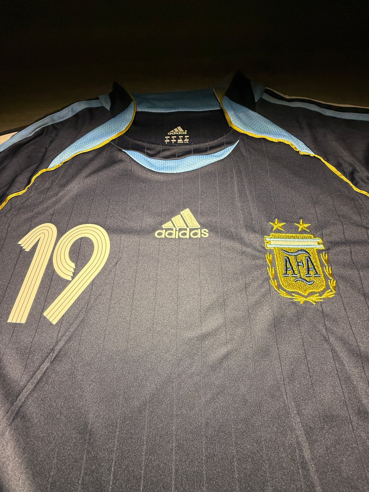 Argentina Lionel Messi #19 2006 World Cup Away Jersey – Retro Edition