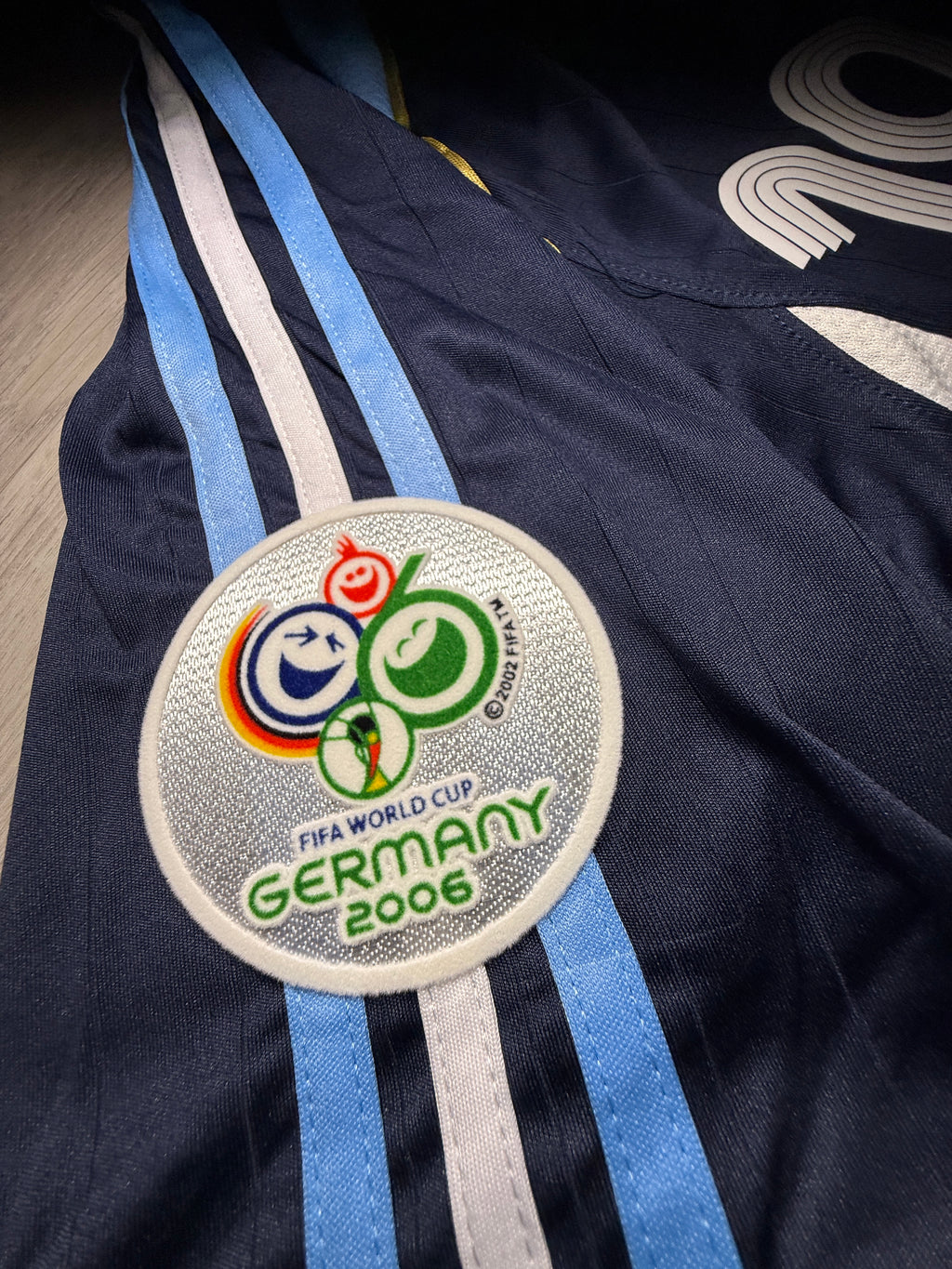 Argentina Lionel Messi #19 2006 World Cup Away Jersey – Retro Edition