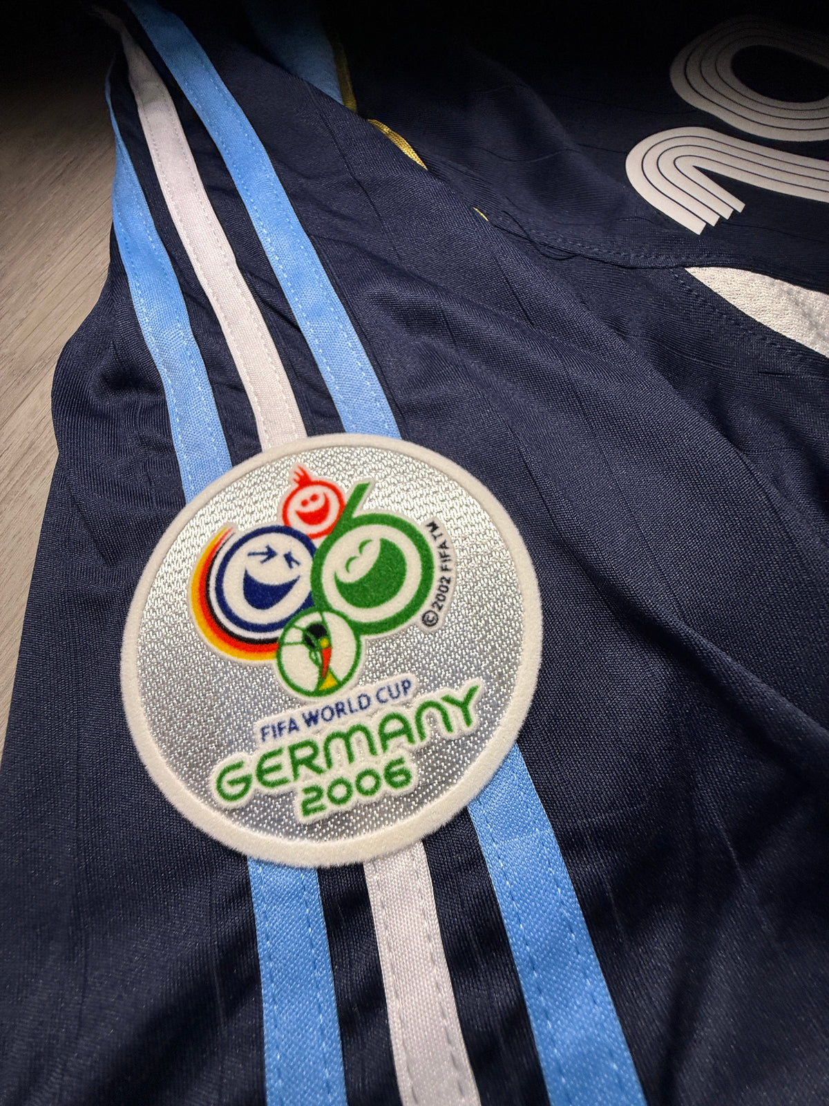 Argentina Lionel Messi #19 2006 World Cup Away Jersey – Retro Edition