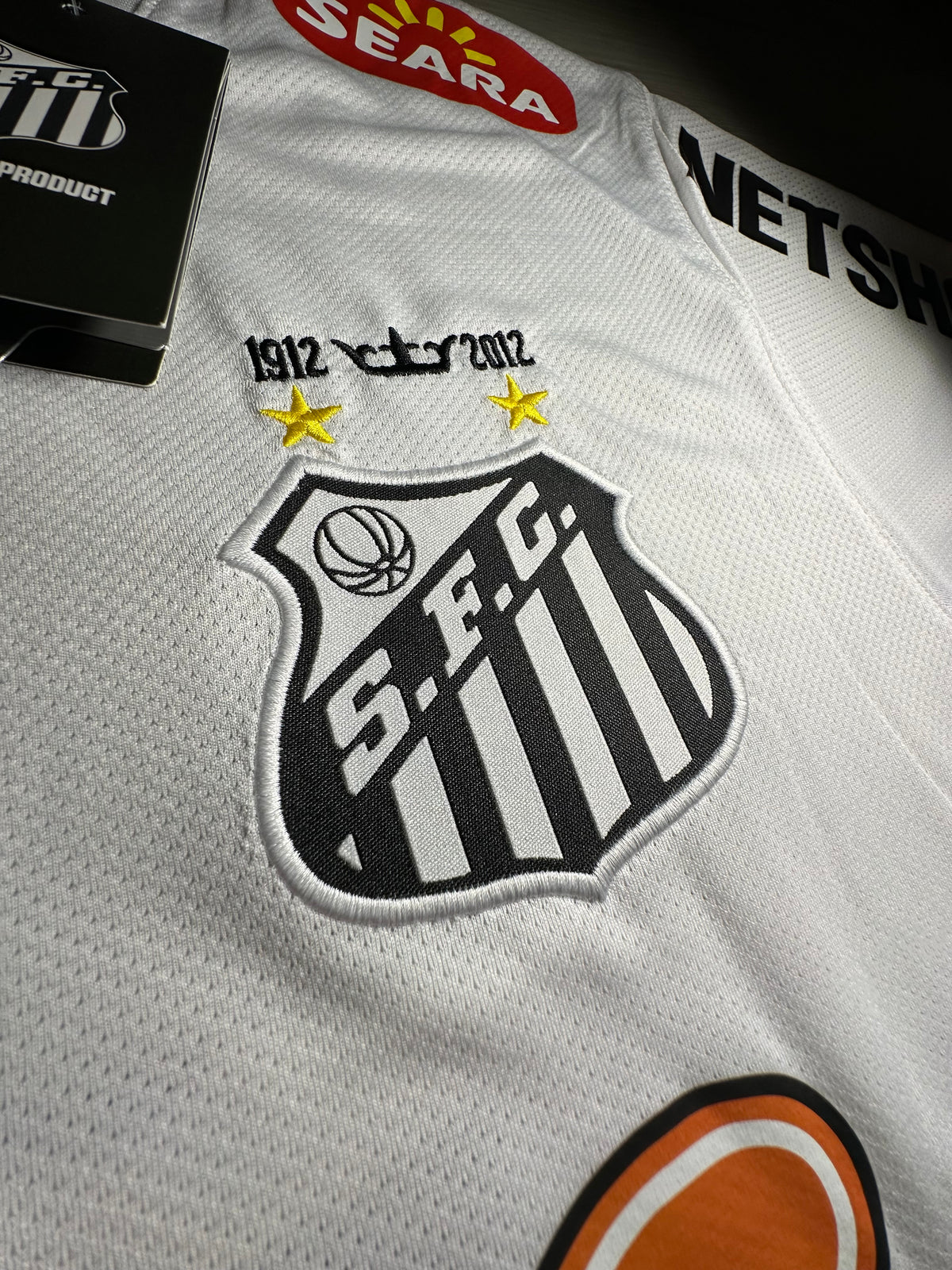 Santos FC Neymar Jr. #11 2012 Centennial Home Jersey – White