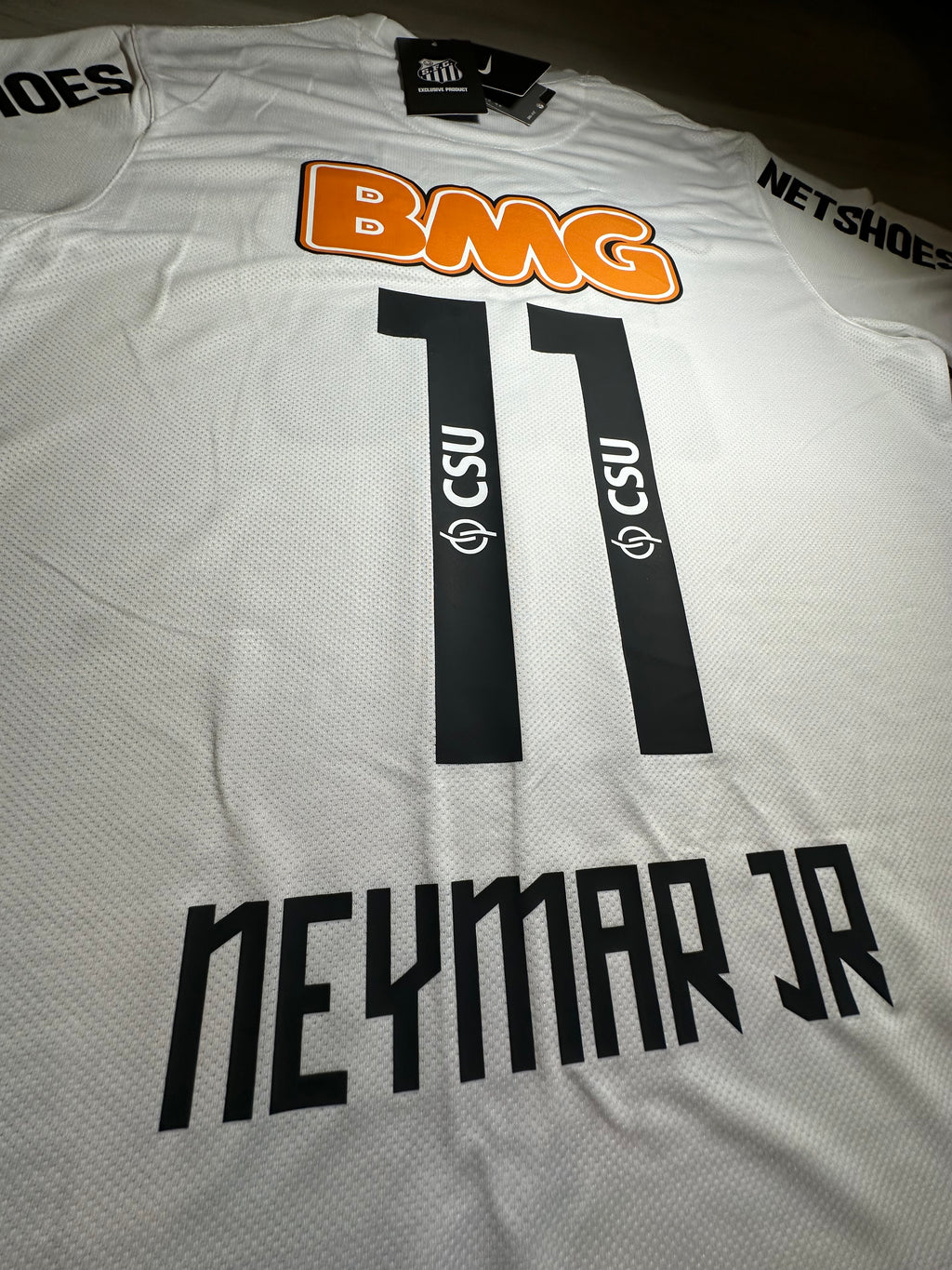 Santos FC Neymar Jr. #11 2012 Centennial Home Jersey – White