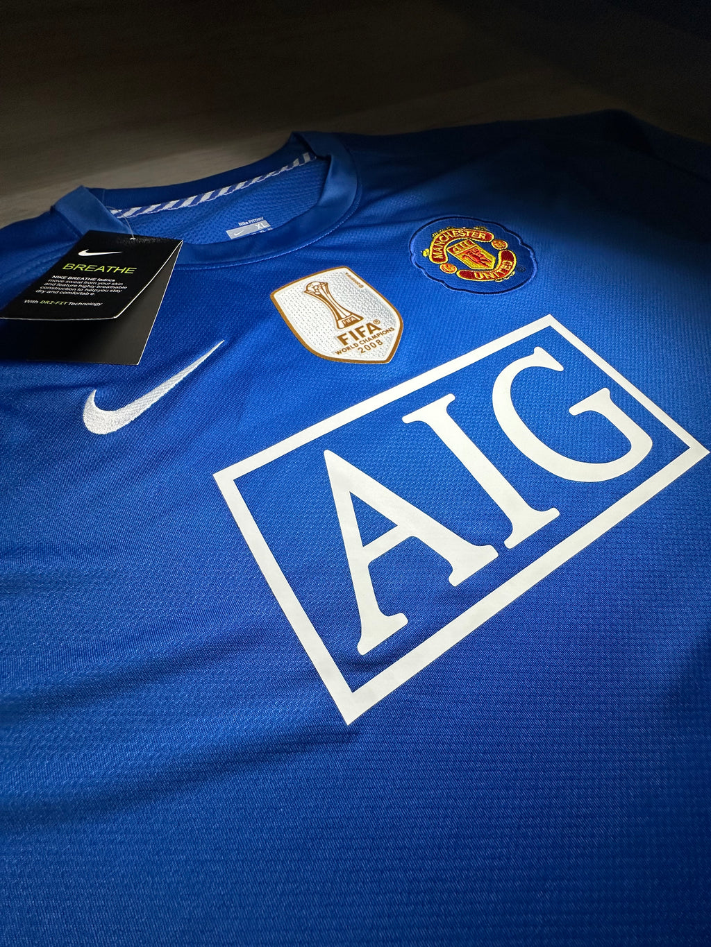 Manchester United Ronaldo #7 2008/09 Third Long Sleeve Jersey – Blue