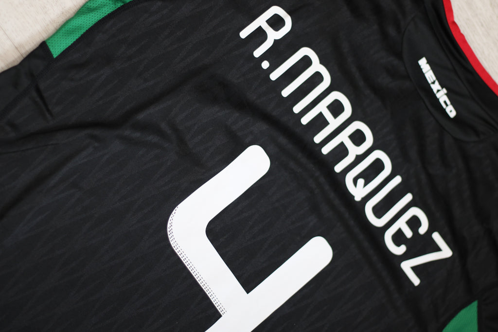 Rafael Márquez Mexico #4 Black Retro Jersey