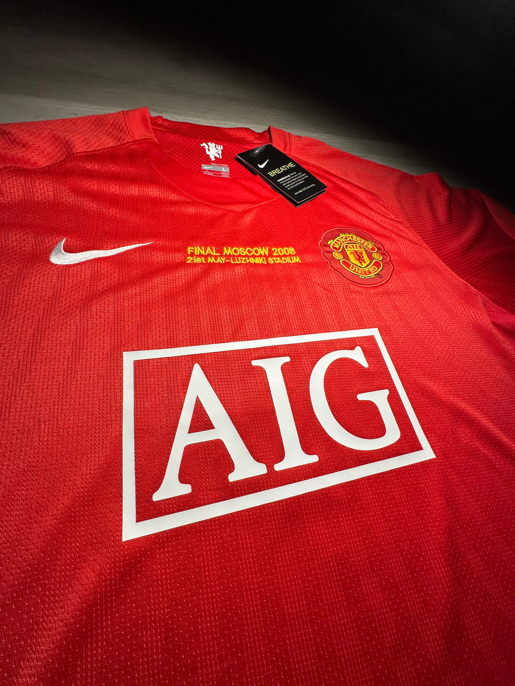 Manchester United Ronaldo #7 2008 Champions League Final Long Sleeve Jersey – Red