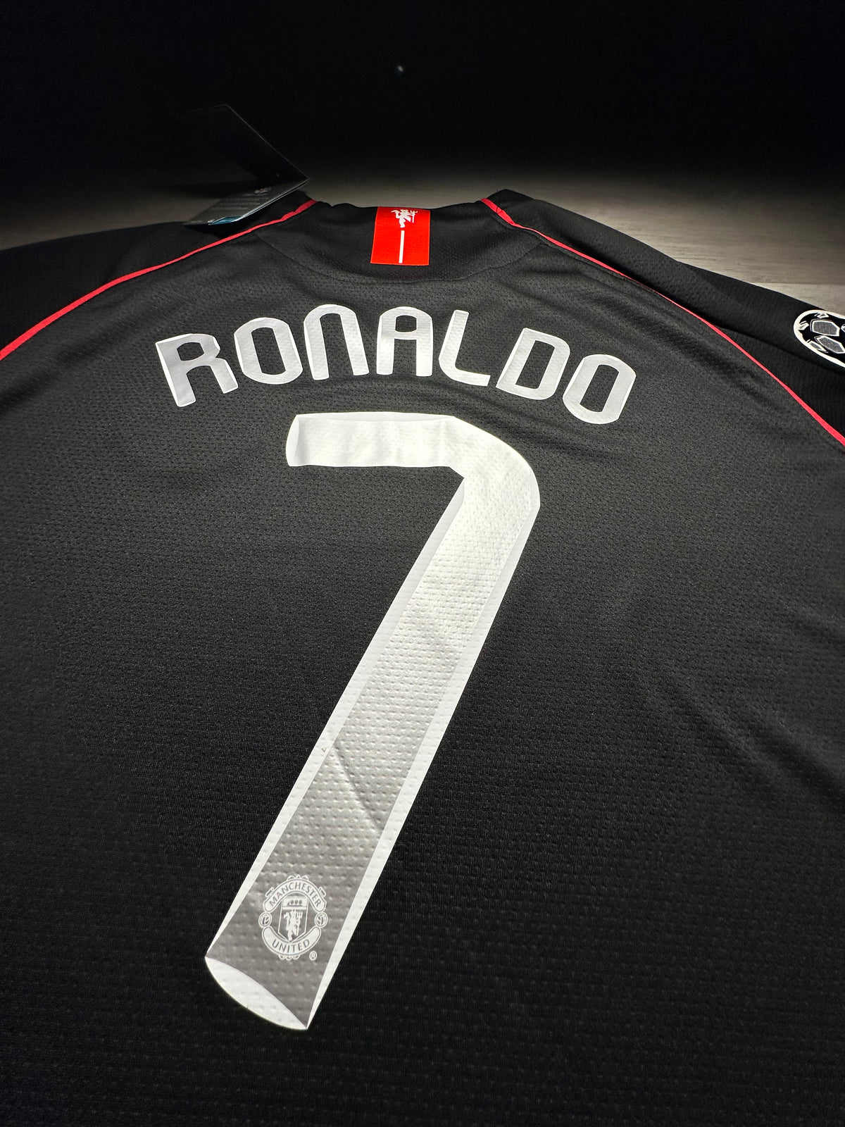 Manchester United Ronaldo #7 2007/08 Away Long Sleeve Jersey – Black