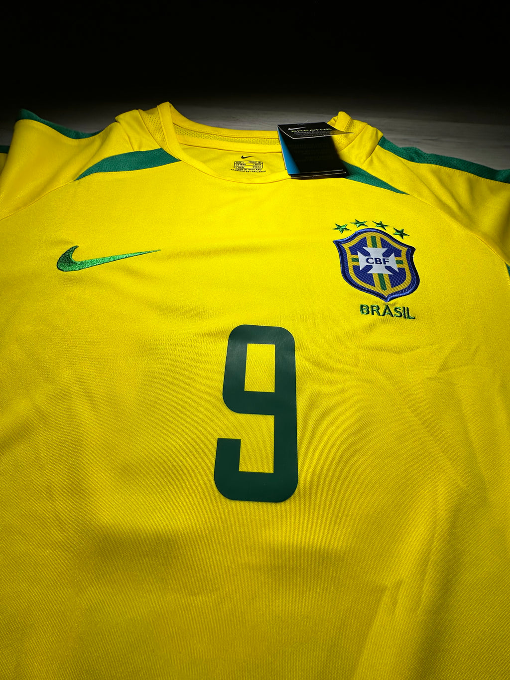 Brazil 2002 Ronaldo #9 World Cup Jersey – Home