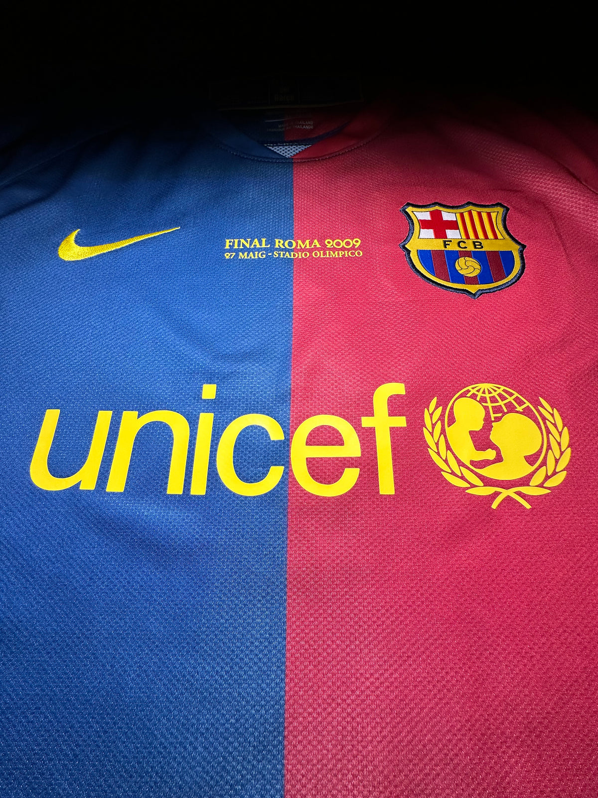 Lionel Messi Barcelona 2008/09 Champions League Final Jersey – #10