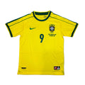 Brazil 1998 Ronaldo #9 World Cup Home Jersey