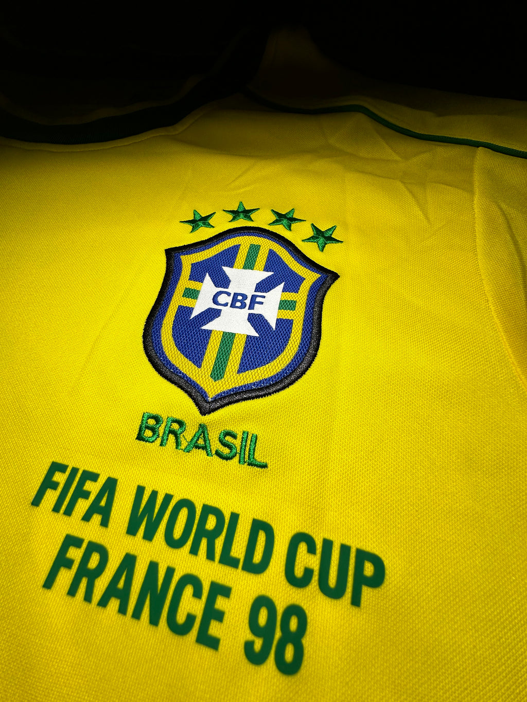 Brazil 1998 Ronaldo #9 World Cup Home Jersey
