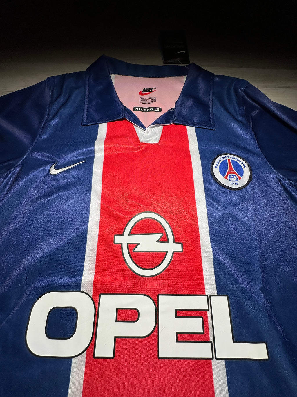 Jay-Jay Okocha #10 PSG Retro Home Jersey – Navy/Red