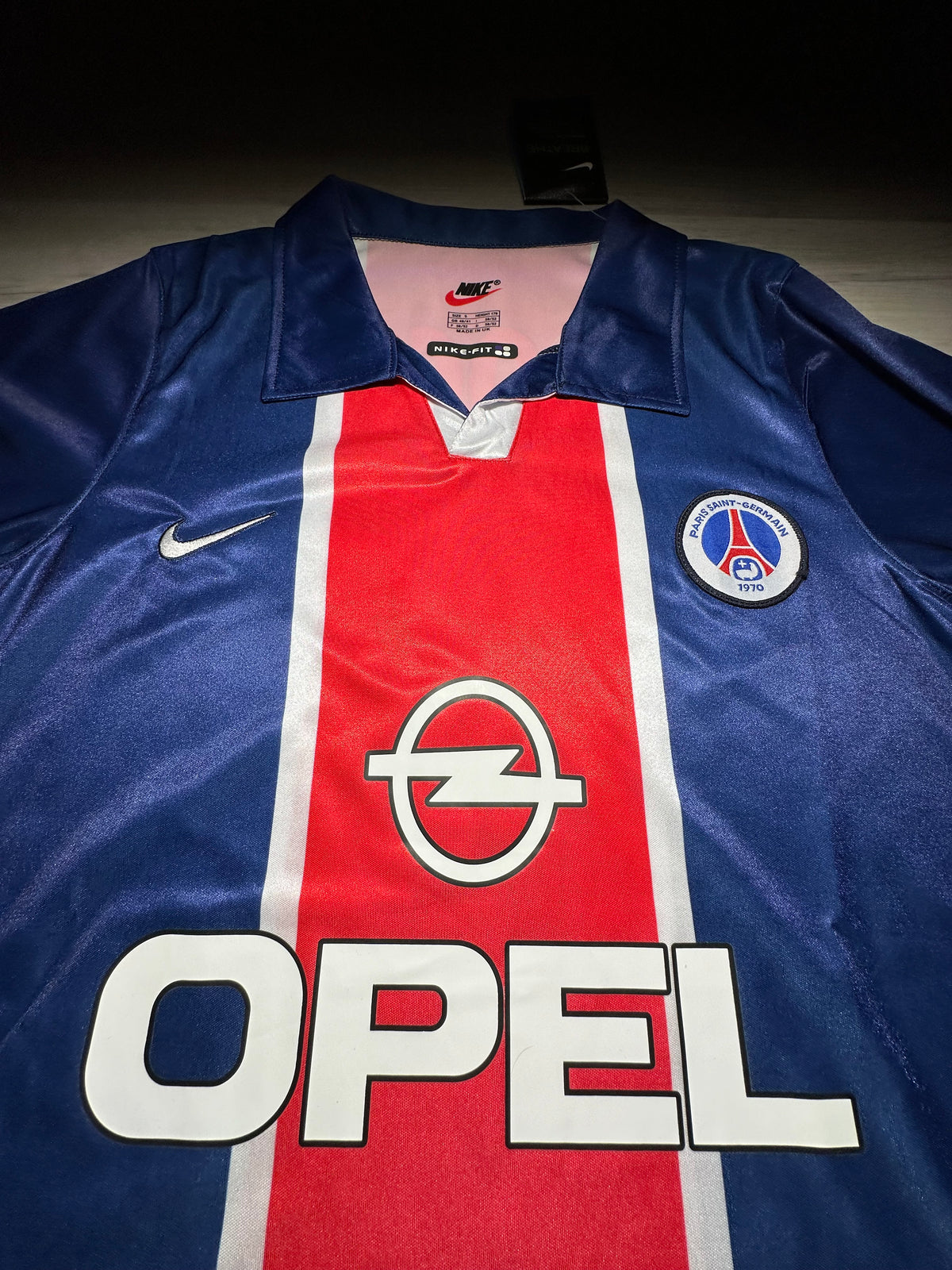 Jay-Jay Okocha #10 PSG Retro Home Jersey – Navy/Red