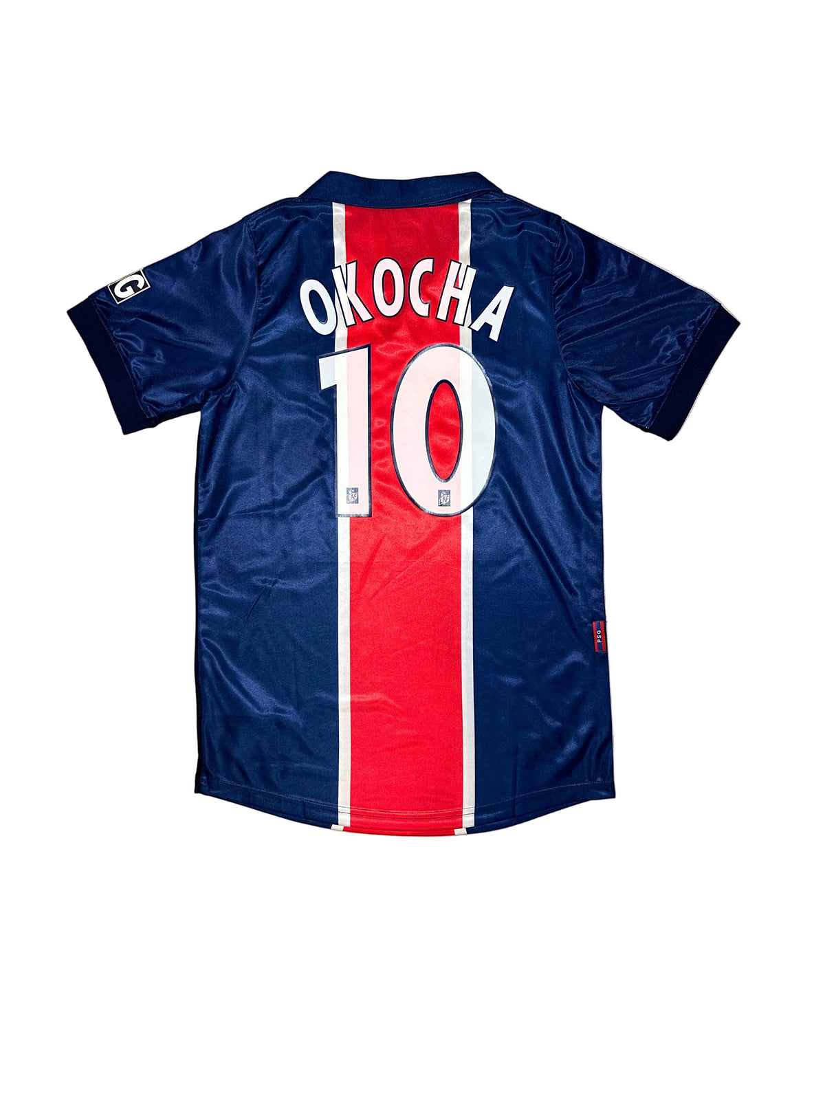 Jay-Jay Okocha #10 PSG Retro Home Jersey – Navy/Red